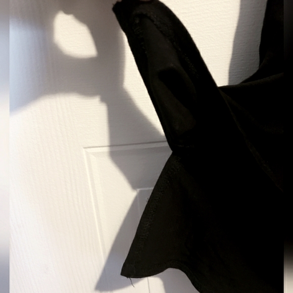 Billabong Coverup Midi Dress Black Crochet Back Straps Boho Flowy Woman M EUC - Picture 9 of 12